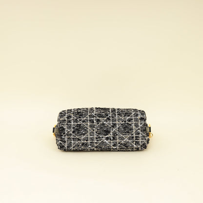 Christian Dior Black Diorstar Hobo Bag With Chain