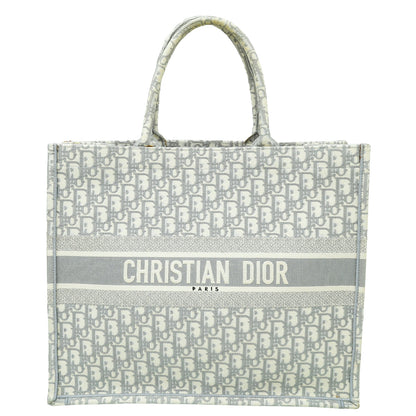 Christian Dior Grey Oblique Book Tote Large Bag