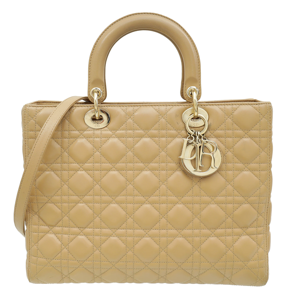Dior Lady Dior Leather Handbag Style 64