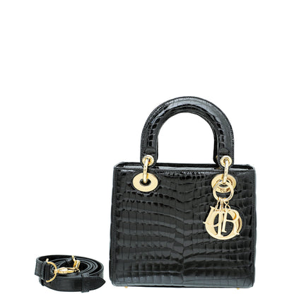 Christian Dior Crocodile Lady Dior Medium Bag