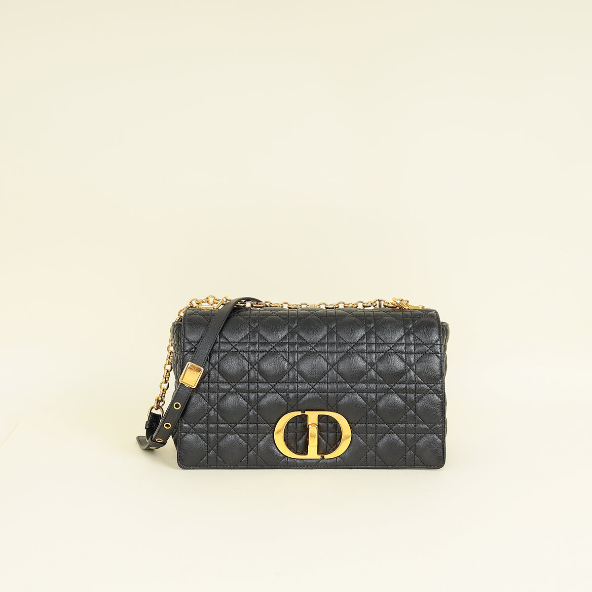 Dior Caro Cannage Black Shoulder Bag Cannage