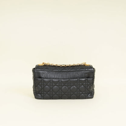 Dior Caro Cannage Black Shoulder Bag Cannage