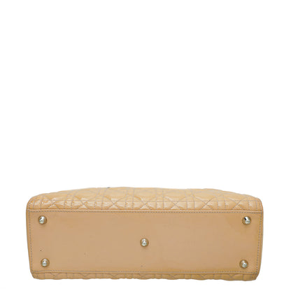 Christian Dior Nude Lady Dior Large Bag