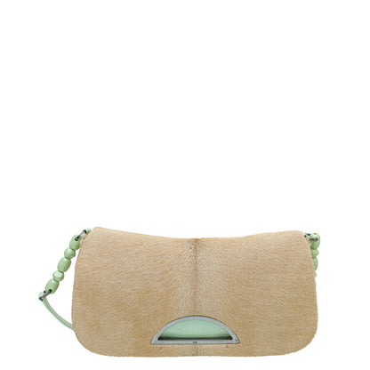 Christian Dior Bicolor Maris Pearl Calf Hair Shoulder Bag
