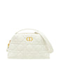 Christian Dior White Cannage Caro D-Cosy Bag
