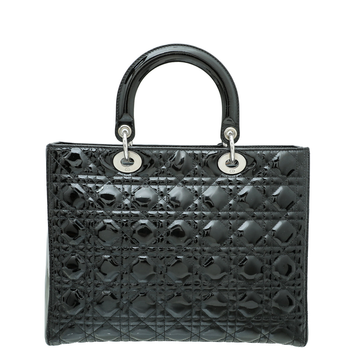 Dior Lady Dior Leather Handbag Black