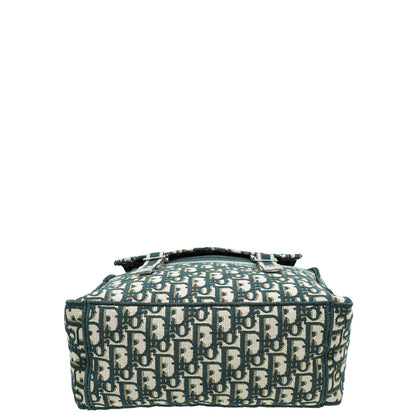 Christian Dior Vert Green Oblique Diorcamp Jacquard Messenger Bag