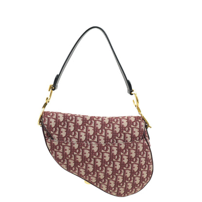 Dior Saddle Oblique Burgundy Crossbody Oblique