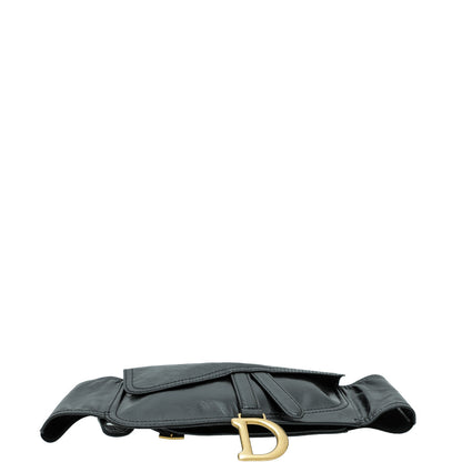 Christian Dior Black Saddle Belt Bag