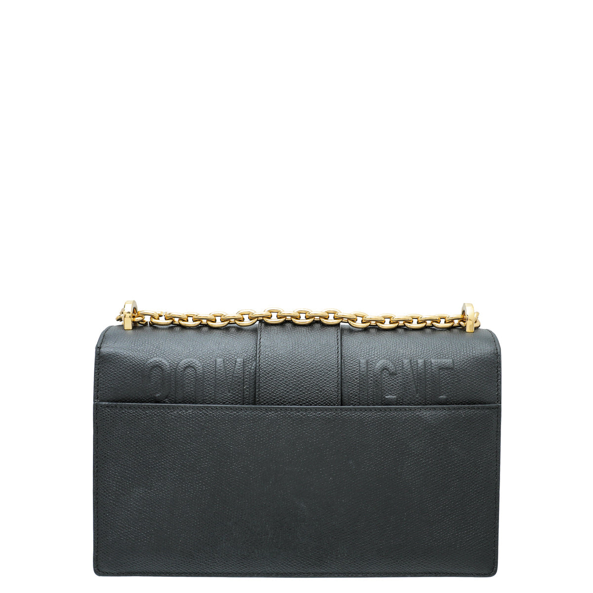 Christian Dior Black 30 Montaigne Flap Chain Bag