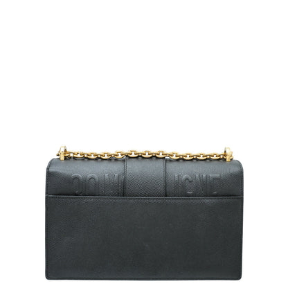 Christian Dior Black 30 Montaigne Flap Chain Bag