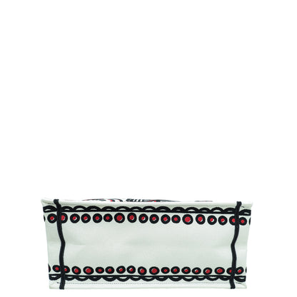 Christian Dior Bicolor Book Tote Cupidon Embroidered Medium Bag