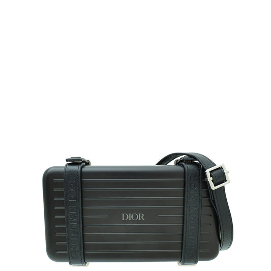Christian Dior Black X Rimowa Personal Clutch Crossbody Bag