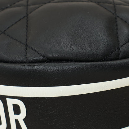 Christian Dior Black Cannage Small Dior Vibe Hobo Bag