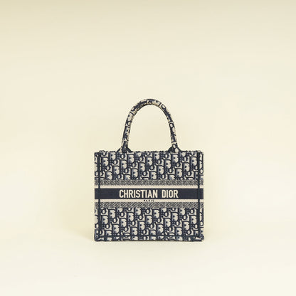 Dior Book Tote Oblique Blue Tote Bag Style 13
