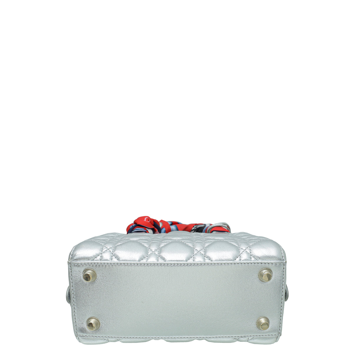 Dior Luxury Leather Handbag Silver