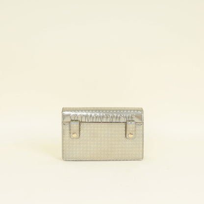 Christian Dior Champaign 30 Montaigne Microcannge 2 Way Chain Pouch