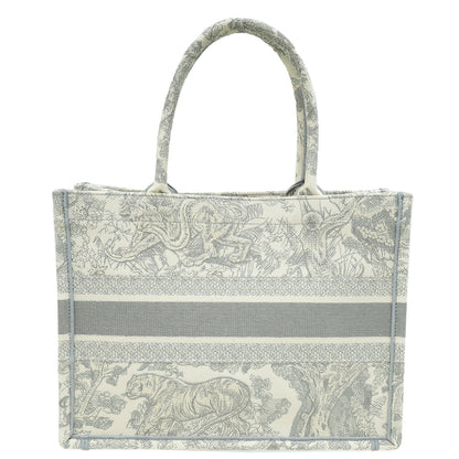 Christian Dior Grey Toile De Jouy Book Tote Medium Bag