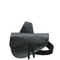 Christian Dior Black Cd Diamond Print Saddle Crossbody Bag