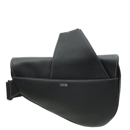 Christian Dior Black Saddle Crossbody Bag