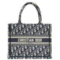 Christian Dior Navy Blue Oblique Book Tote Small Bag