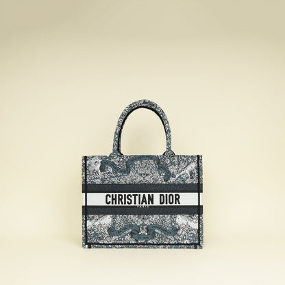 Christian Dior Tricolor Around The World Embroidered Book Medium Tote Bag