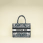 Christian Dior Tricolor Around The World Embroidered Book Medium Tote Bag