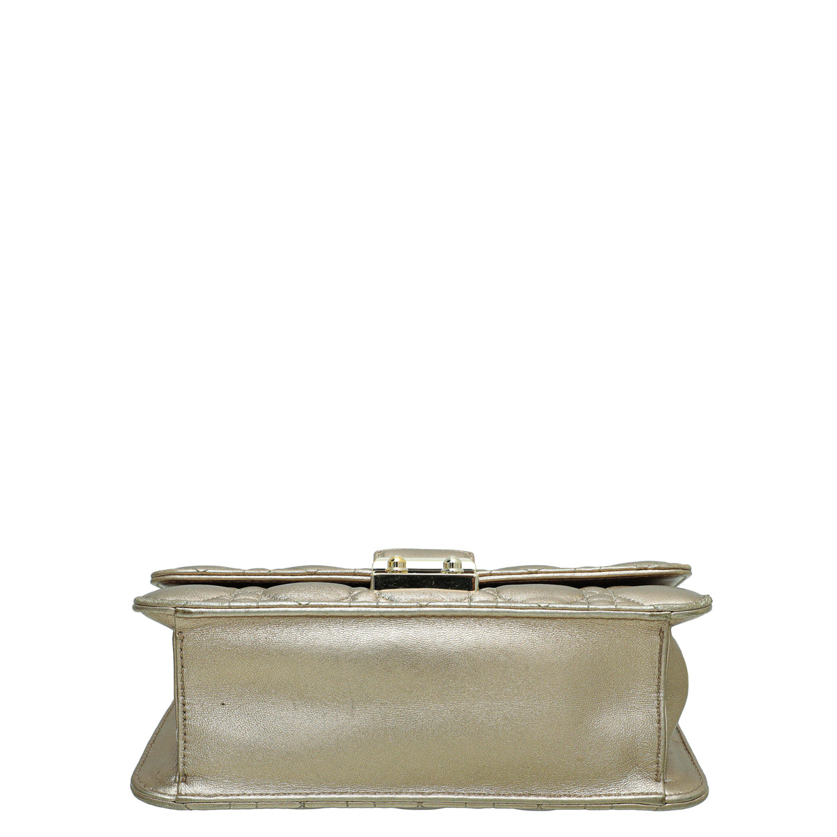 Christian Dior Metallic Gold Miss Dior Promenade Chain Pouch