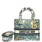 Christian Dior Multicolor Étoile De Voyage Embroidery Lady D-Lite Medium Bag