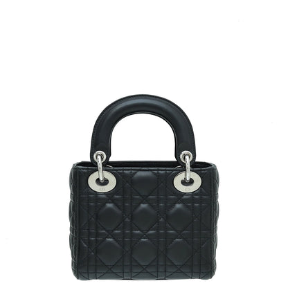 Christian Dior Black Lady Dior Mini Chain Bag