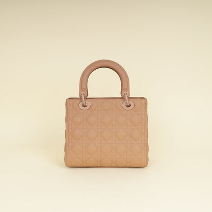 Christian Dior Blush Ultramatte Lady Dior Medium Bag