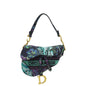 Christian Dior Multicolor Saddle Toile De Jouy Voyage Embroidery Medium Bag