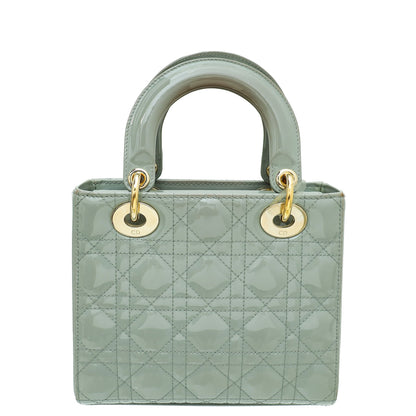 Christian Dior Grey Lady Dior Small Bag