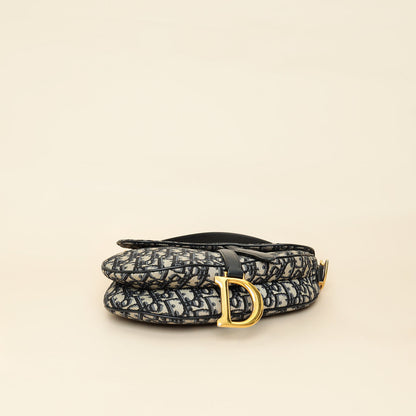 Dior Saddle Oblique Blue Crossbody Style 9