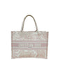 Christian Dior Bicolor Book Tote Toile De Jouy Embroidery Bodrum Medium Bag