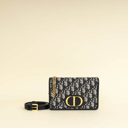 Dior 30 Montaigne Oblique Blue Shoulder Bag Style 9