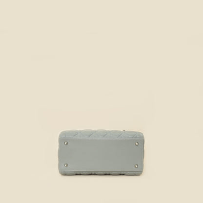 Christian Dior Gray Lady Dior Medium Bag