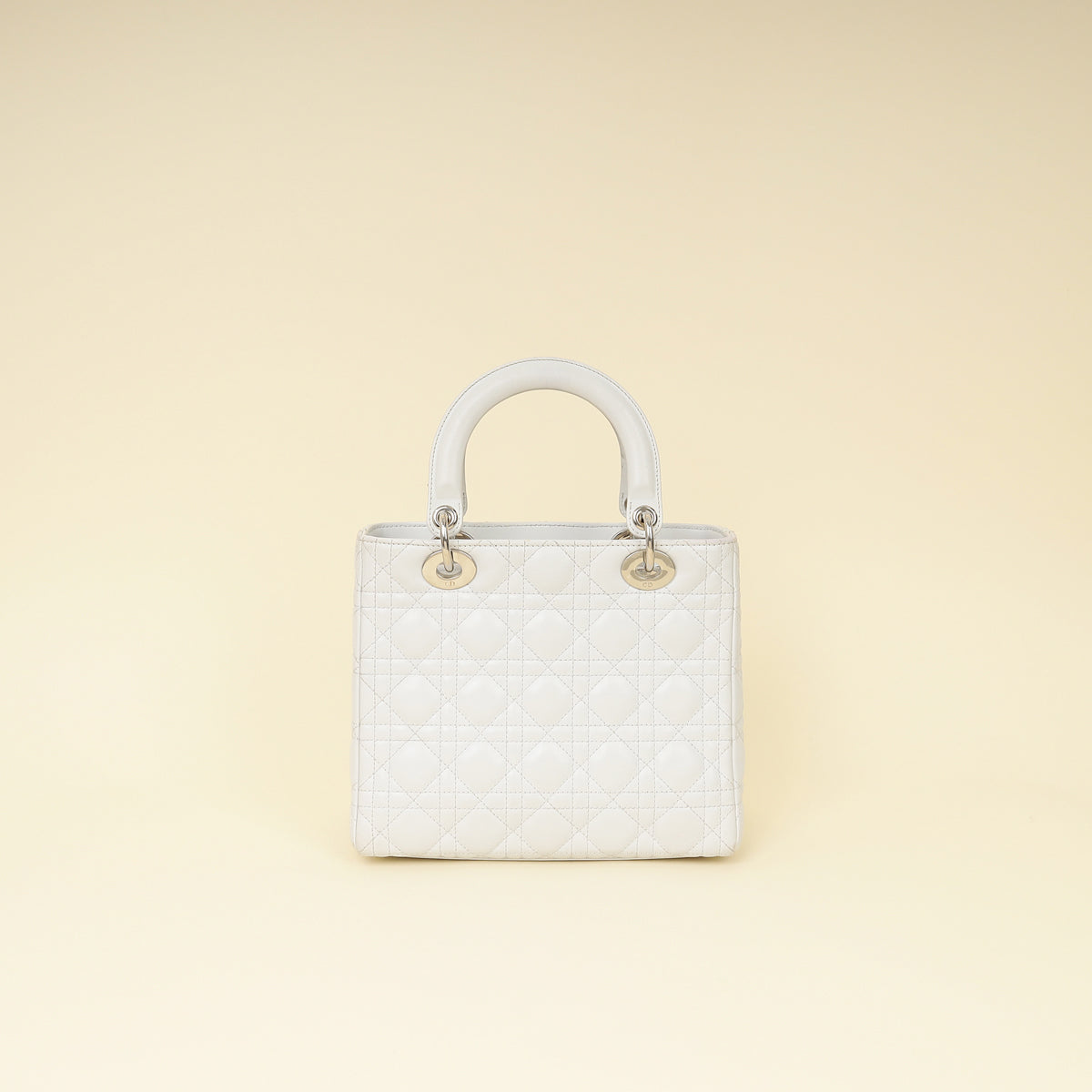 Christian Dior Ghost White Lady Dior Medium Bag