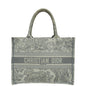 Christian Dior Grey Book Tote Toile De Jouy Medium Bag