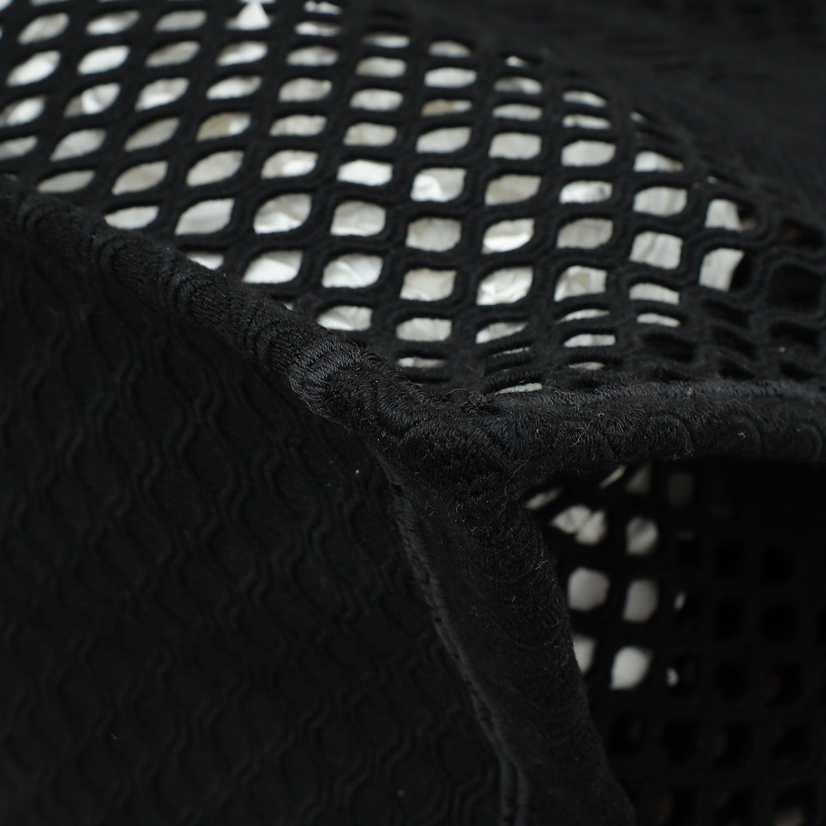 Christian Dior Black Mesh Embroidered Large Book Tote Large Bag