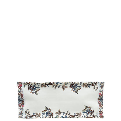 Christian Dior Latte Multicolor Jardin D'Hiver Embroidery Book Tote Large Bag