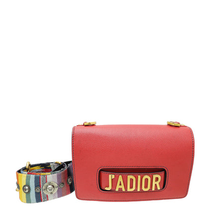 Christian Dior Red J'Adior Medium Shoulder Bag