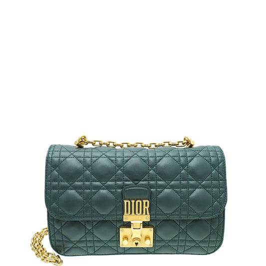 Christian Dior Emerald Green Dioraddict Flap Small Bag