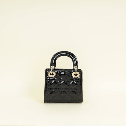 Dior Lady Dior Leather Handbag Style 92