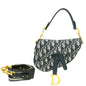 Dior Saddle Oblique Blue Crossbody Style 5