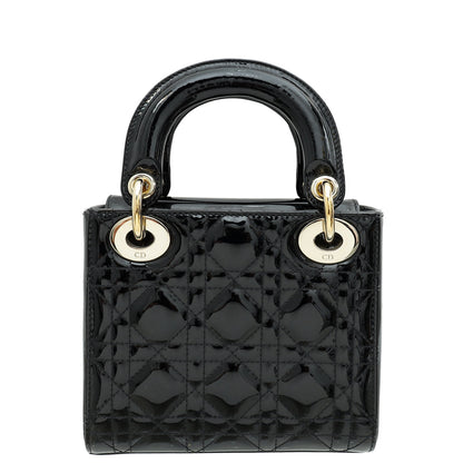 Christian Dior Black Chain Mini Lady Dior Bag