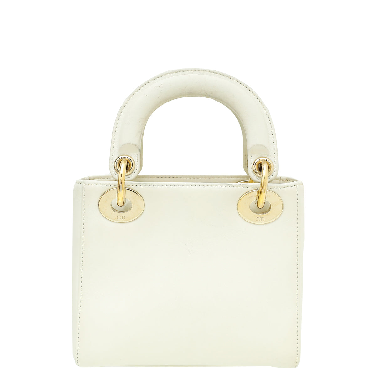 Christian Dior Off White Multicolor Ltd Ed Amour Print Chain Mini Lady Dior Bag