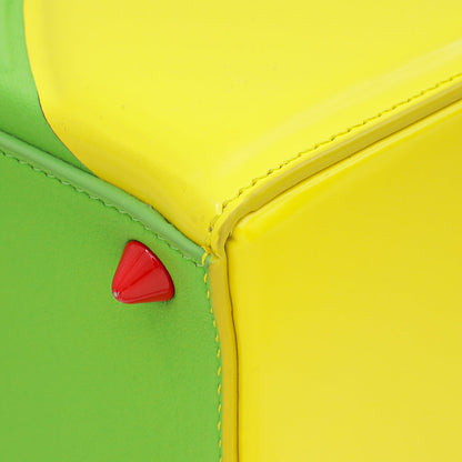 Christian Dior Yellow Multicolor Art Ltd Ed Leonhard Hurzlmeier Lady Dior Medium Bag