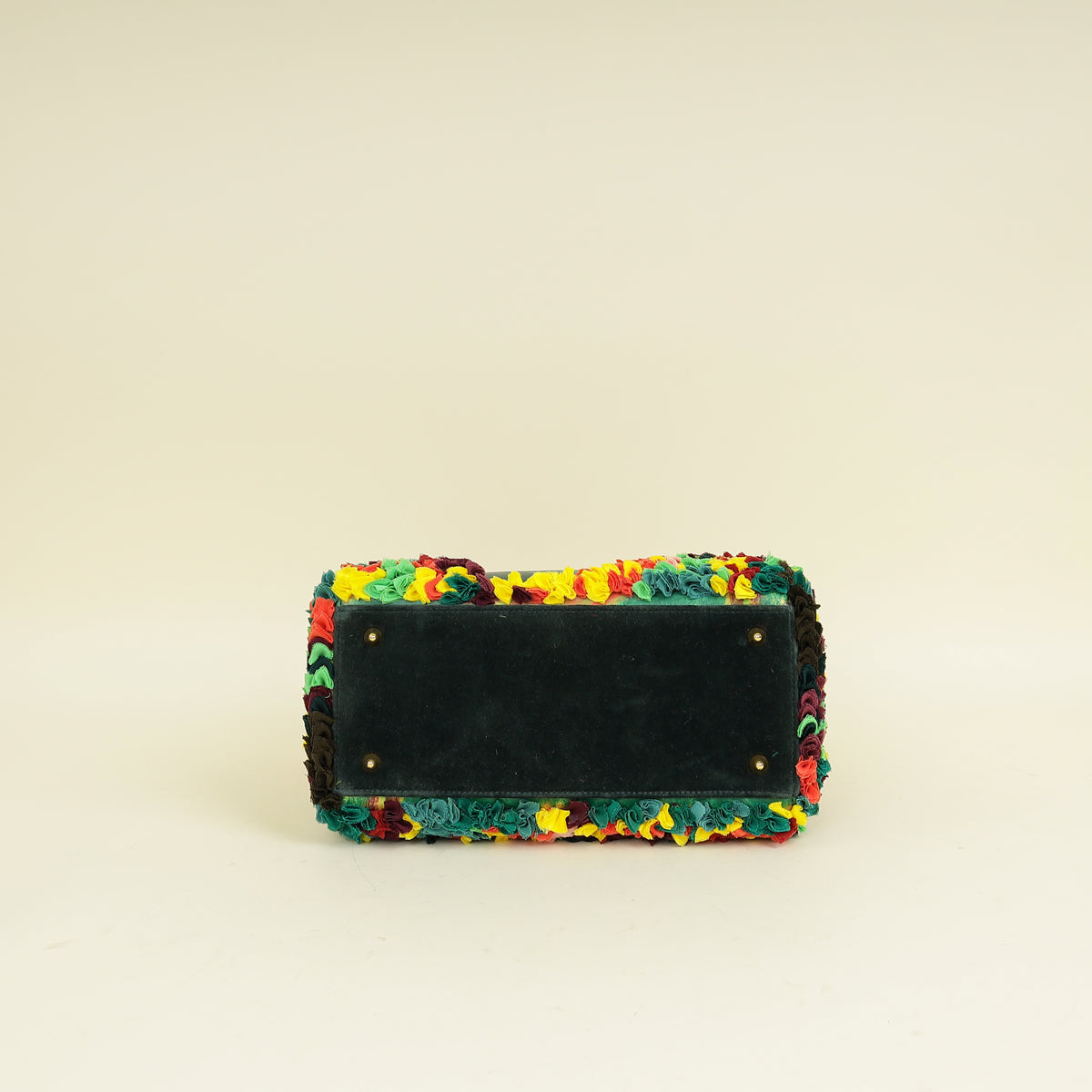 Christian Dior Yellow Multicolor L E Shara Hughes Lady Dior Medium Bag Yellow