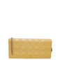 Christian Dior Beige Lady Dior Convertible Chain Clutch Bag